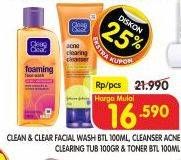 Harga Clean & Clear Face Wash/Toner