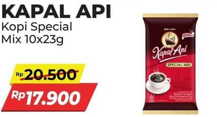 Promo Harga Kapal Api Kopi Bubuk Special Mix per 10 sachet 24 gr - Alfamart