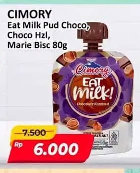Promo Harga Cimory Eat Milk Chocolate, Chocolate Hazelnut, Marie Biscuit 80 gr - Alfamart