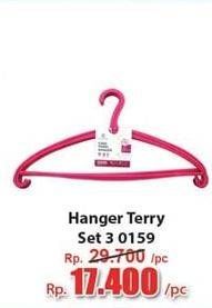 Promo Harga CLARIS Hanger Terry 0159 3 pcs - Hari Hari
