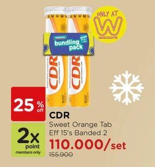 Promo Harga CDR Suplemen Makanan Sweet Orange per 2 box 15 pcs - Watsons
