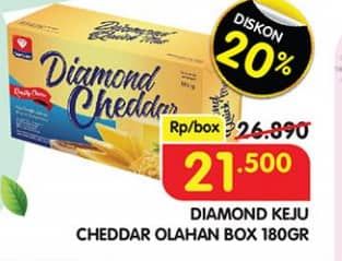 Promo Harga Diamond Keju Cheddar 180 gr - Superindo