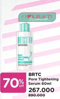 Promo Harga BRTC Pore Tightening Serum 60 ml - Watsons