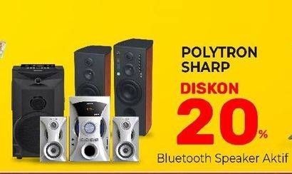 Promo Harga POLYTRON/SHARP Speaker Bluetooth  - Yogya