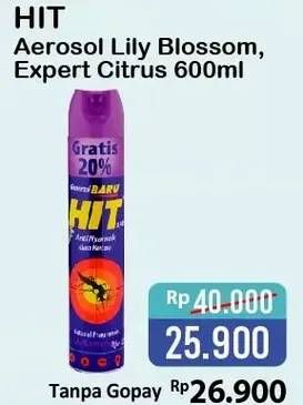 Promo Harga HIT Aerosol Lily Blossom, Expert Citrus 600 ml - Alfamart