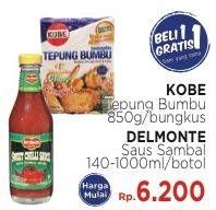 Promo Harga Kobe Tepung Bumbu 850g/Delmonte Saus Sambal 140ml-1ltr  - LotteMart