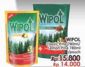 Promo Harga WIPOL Karbol Wangi Classic Pine, Lemon Pine 780 ml - LotteMart