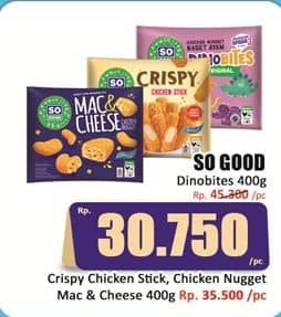 Promo Harga So Good Chicken Nugget Dinobites 400 gr - Hari Hari