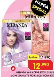 Promo Harga MIRANDA Hair Color MCP1 Taro Latte, MCP2 Rose Gold 30 ml - Superindo