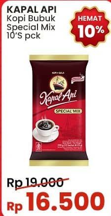 Promo Harga Kapal Api Kopi Bubuk Special Mix per 10 sachet 24 gr - Indomaret