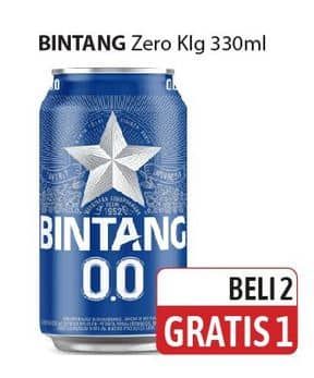 Promo Harga Bintang Zero 330 ml - Alfamidi