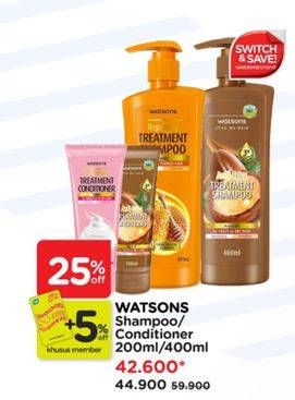 Promo Harga Watsons Shampoo 400 ml - Watsons