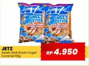 Promo Harga Jetz Sweet Stick Snack Brown Sugar Caramel 65 gr - Yogya