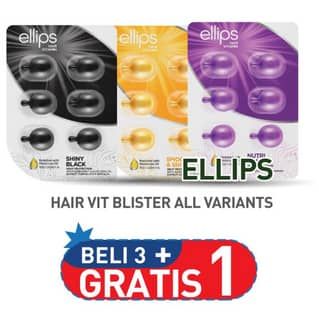 Promo Harga Ellips Hair Vitamin All Variants 6 pcs - Hypermart