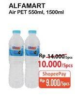 Promo Harga ALFAMART Air Mineral 550 ml - Alfamart