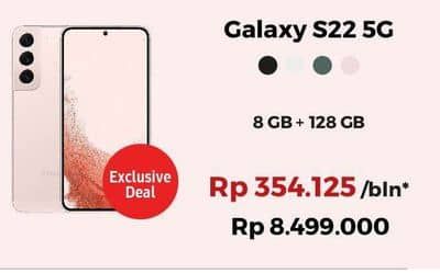 Promo Harga Samsung Galaxy S22 5G 8GB + 128GB  - Erafone