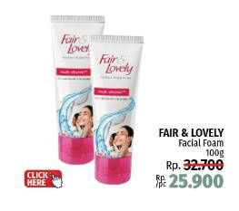 Promo Harga Glow & Lovely (fair & Lovely) Facial Foam 100 gr - LotteMart