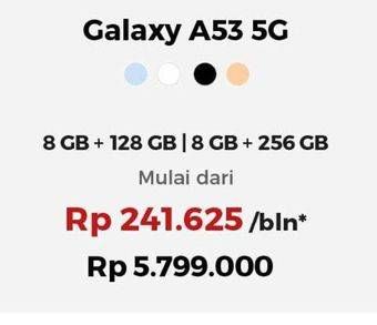 Promo Harga Samsung Galaxy A53 5G 8GB + 128GB, 8GB + 256GB  - Erafone