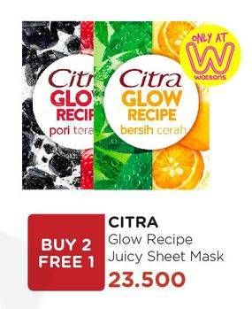 Promo Harga CITRA Glow Recipe Juicy Sheet Mask  - Watsons
