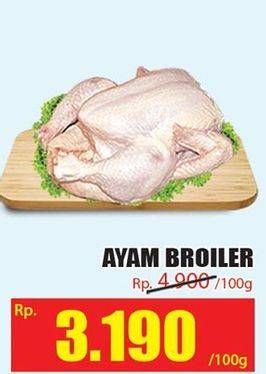 Promo Harga Ayam Broiler per 100 gr - Hari Hari