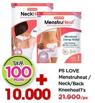 Promo Harga PS LOVE Non-medicated Heat Relief KneeHeat, MenstruHeat 1 pcs - Watsons