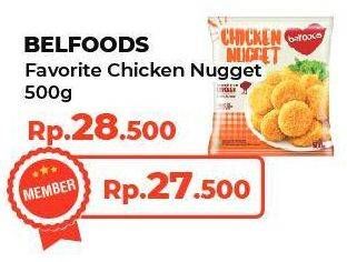 Promo Harga BELFOODS Nugget Chicken Nugget 500 gr - Yogya