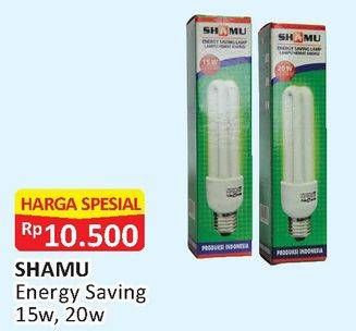 Promo Harga SHAMU Lampu Hemat Energi 15W, 20W  - Alfamart