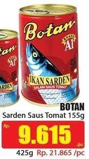 Promo Harga BOTAN Sardines Premium In Tomato Sauce 425 gr - Hari Hari
