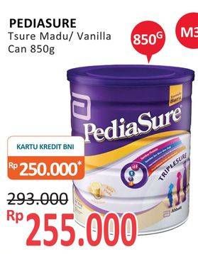 Promo Harga PEDIASURE Complete Triplesure Vanila, Madu 850 gr - Alfamidi