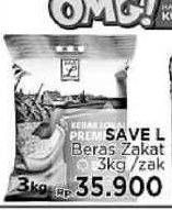 Promo Harga Save L Beras Lokal Premium Zakat 3 kg - LotteMart