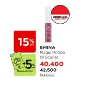 Promo Harga Emina Magic Potion 01 Scarlet 5 ml - Watsons