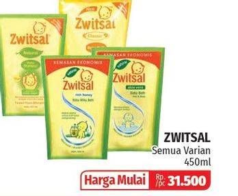 Promo Harga ZWITSAL Natural Baby Bath 2 In 1 All Variants 450 ml - Lotte Grosir