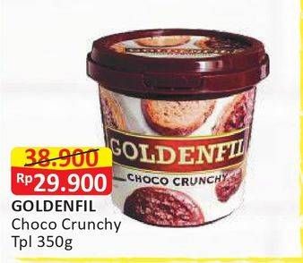 Promo Harga GOLDENFIL Selai Choco Crunchy 350 gr - Alfamart