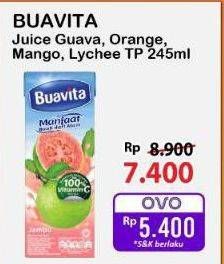 Promo Harga Buavita Fresh Juice Lychee, Mango, Guava, Orange 250 ml - Alfamart
