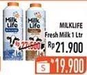 Promo Harga MILK LIFE Fresh Milk 1000 ml - Hypermart