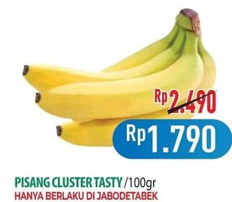 Promo Harga Frui Pisang Cluster per 100 gr - Hypermart