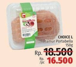 Promo Harga CHOICE L Jamur Portabella 150 gr - LotteMart