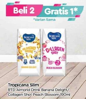 Promo Harga Tropicana Slim Collagen Drink Strawberry 200 gr - TIP TOP