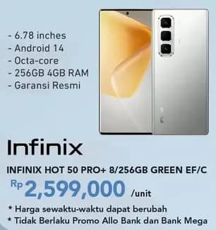 Promo Harga Infinix HOT 50  - Carrefour