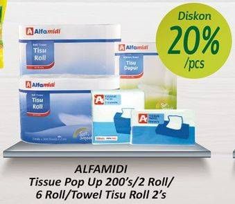 Promo Harga ALFAMIDI Tissue Roll/Travel Tissue  - Alfamidi