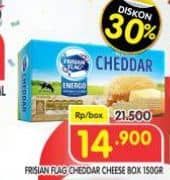 Promo Harga Frisian Flag Cheddar Cheese Box 150 gr - Superindo