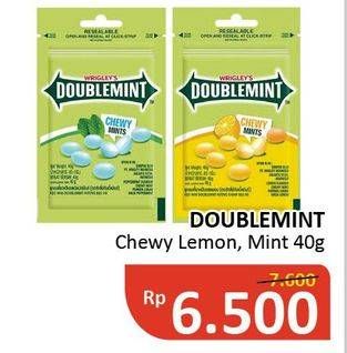 Promo Harga DOUBLEMINT Permen Chewy Lemon, Peppermint 40 gr - Alfamidi