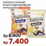 Promo Harga Lemonilo Cassamo Keripik All Variants 50 gr - Indomaret