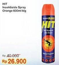 Promo Harga HIT Aerosol Orange 600 ml - Indomaret