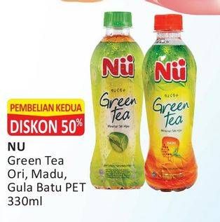 Promo Harga NU Green Tea Original, Madu, Gula Batu 330 ml - Alfamart