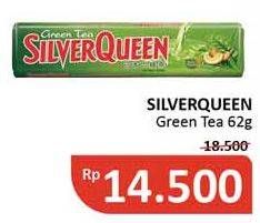 Promo Harga SILVER QUEEN Chocolate Green Tea 62 gr - Alfamidi