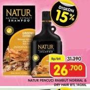 Promo Harga Natur Shampoo 140 ml - Superindo