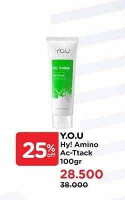 Promo Harga YOU Hy! Amino Facial Wash Anti-acne 100 gr - Watsons