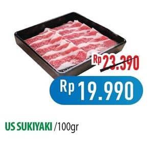 Promo Harga Sapi Sukiyaki US per 100 gr - Hypermart