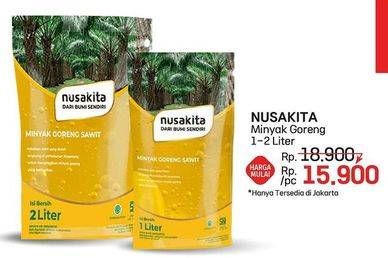 Promo Harga Nusakita Minyak Goreng Sawit 1000 ml - LotteMart